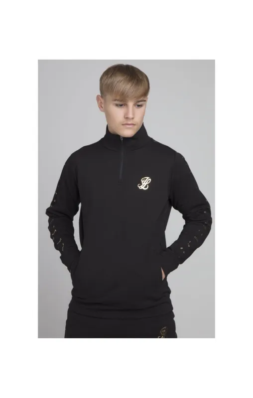 Illusive London Panel Funnel Neck - Black sold by Siksilk