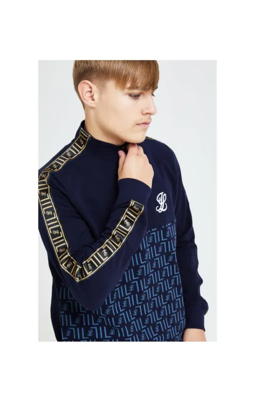Illusive London Elite Quarter Zip Hoodie - Navy sold by Siksilk