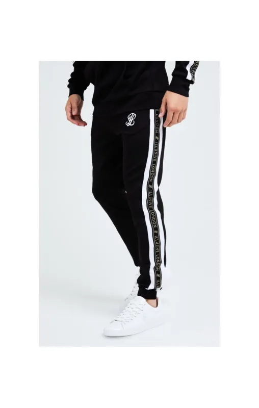Illusive London Diverge Jogger - Black Gold & White sold by Siksilk