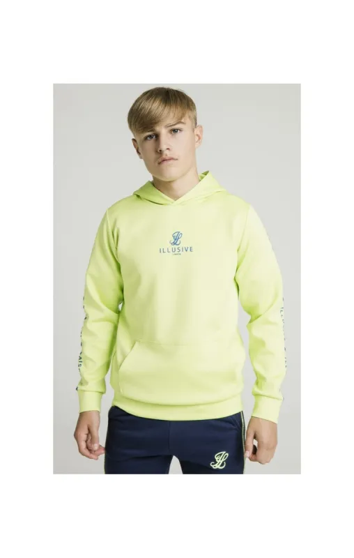Illusive London Logo Hoodie - Lime sold by Siksilk