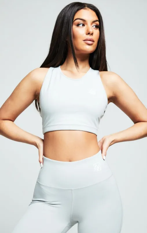 Grey Essential Gym Bralette sold by Siksilk