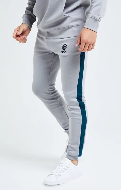 Illusive London Hybrid Joggers - Grey & Blue sold by Siksilk