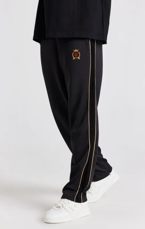 Black Crest Loose Fit Track Pant sold by Siksilk