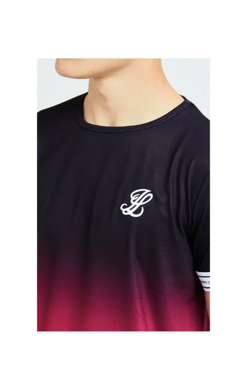Illusive London Flux S/S Tech Tee - Black & Pink sold by Siksilk