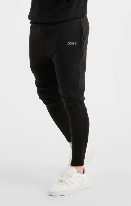 Black Sports Performance Fabric Muscle Pant sold by Siksilk