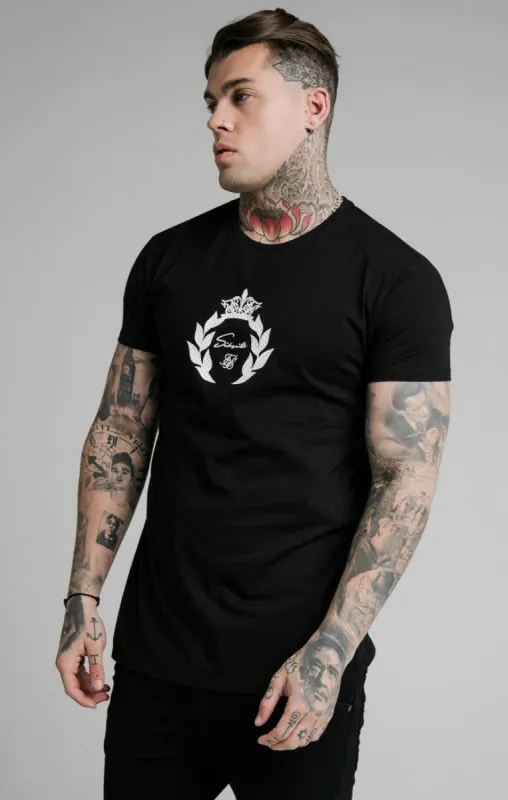 SikSilk S/S Prestige Holographic Tee - Black sold by Siksilk
