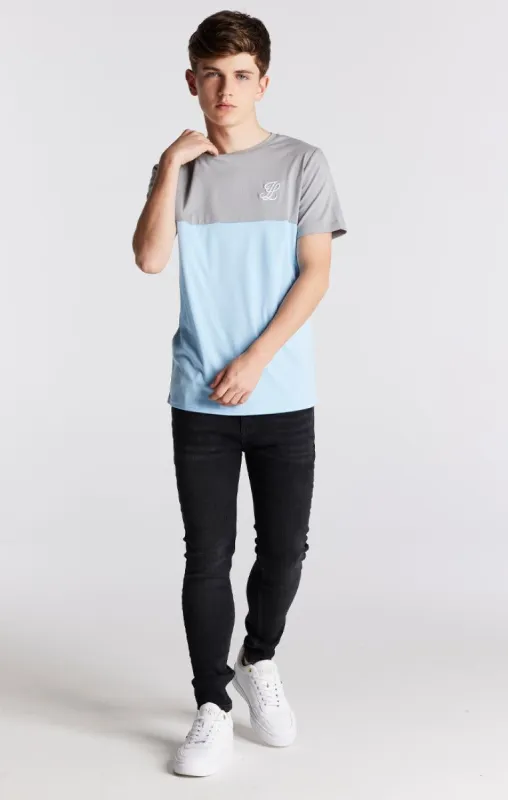 Boys Illusive Grey Cut And Sew T-Shirt sold by Siksilk