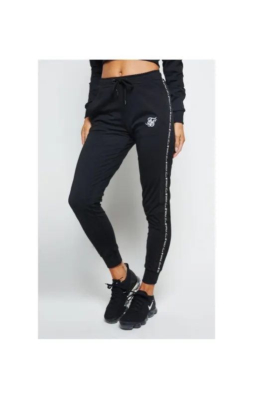SikSilk Fusion Track Pants - Jet Black sold by Siksilk