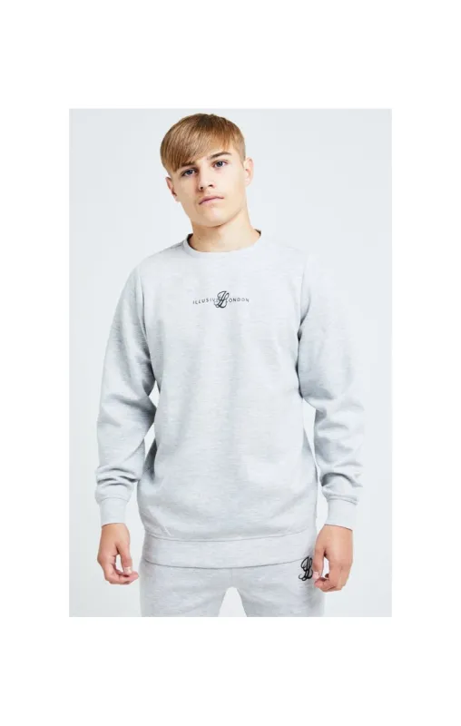 Illusive London Dual Crew Sweater - Grey sold by Siksilk