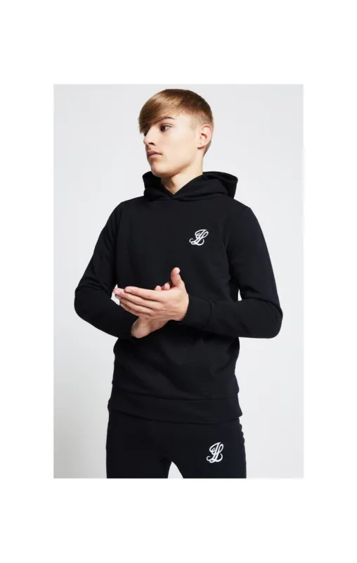 Boys Illusive Black Essentials Overhead Hoodie sold by Siksilk