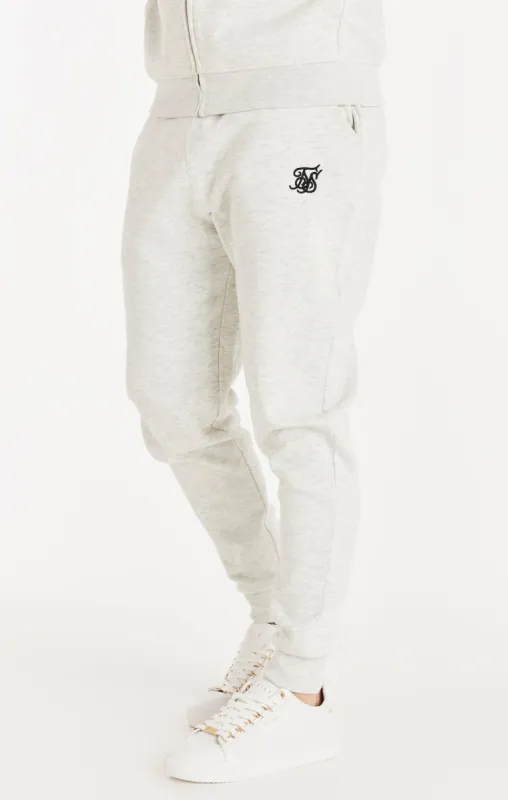 Snow Marl Essential Cuffed Jogger sold by Siksilk