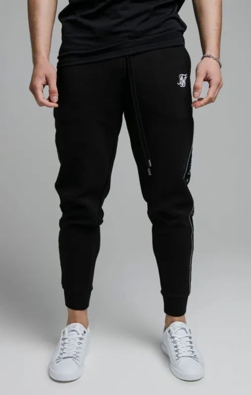 Black Fusion Tape Cuffed Pant sold by Siksilk