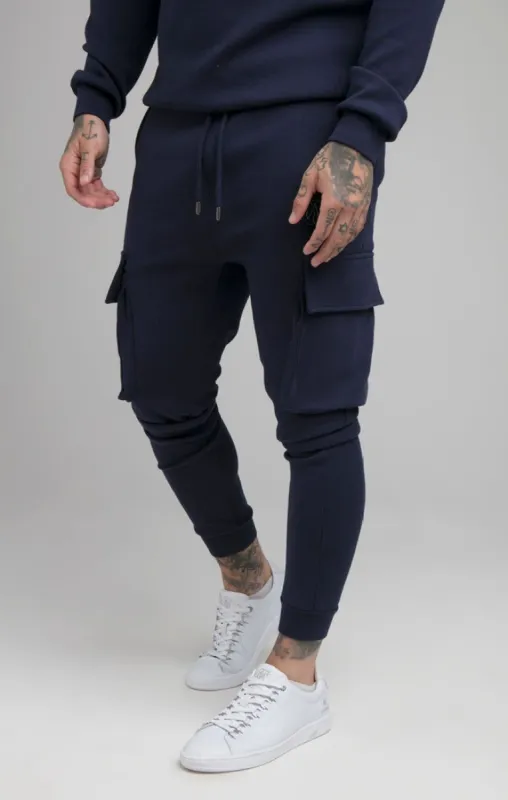 Navy Cargo Pant sold by Siksilk