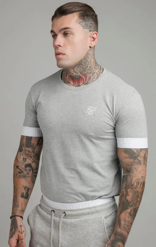 Grey Elastic Cuff T-Shirt sold by Siksilk