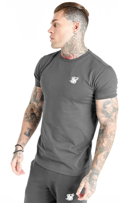 Grey Muscle Fit T-Shirt sold by Siksilk