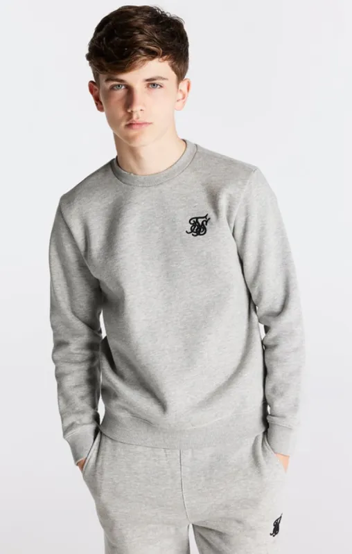 Boys Grey Marl Essentials Sweatshirt sold by Siksilk