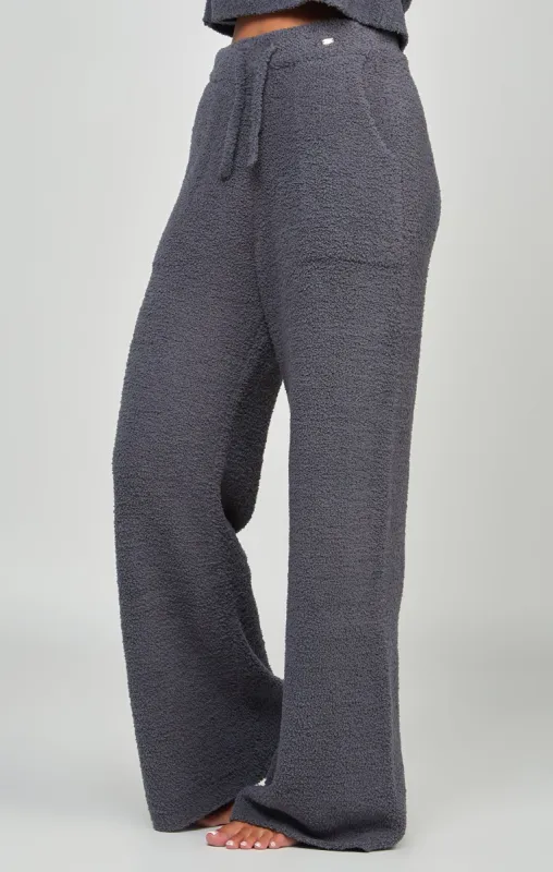 Charcoal Wide Leg Lounge Pant sold by Siksilk