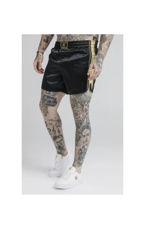 Black Satin Short sold by Siksilk