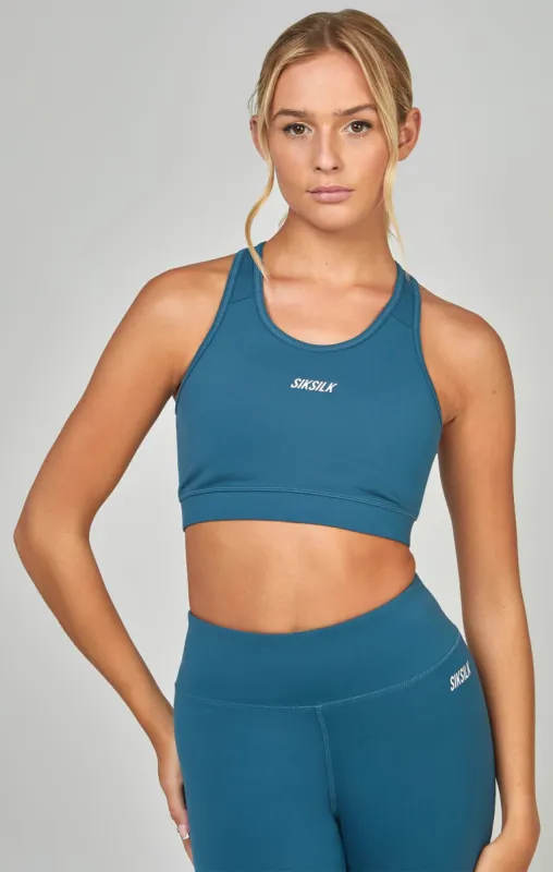 Teal Sports Essential Crop Top sold by Siksilk