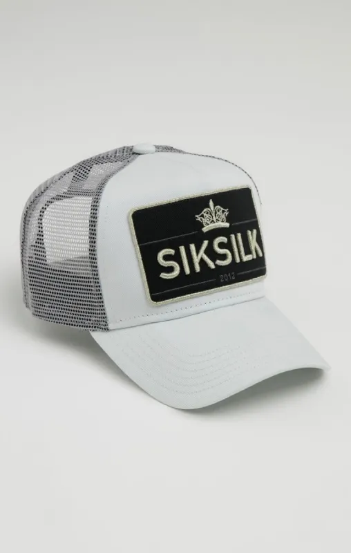 SikSilk Crown Patch Trucker - Grey sold by Siksilk