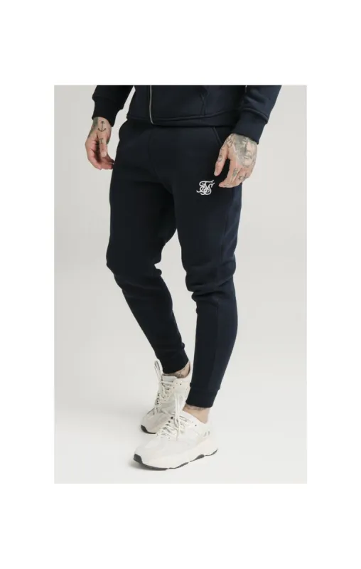 Navy Muscle Fit Jogger sold by Siksilk