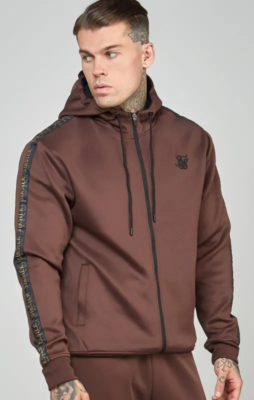 Gold Tape Zip Through Hoodie sold by Siksilk