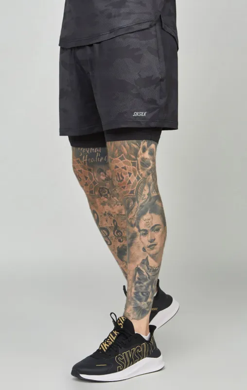 Camo Sports Dual Layer Short sold by Siksilk