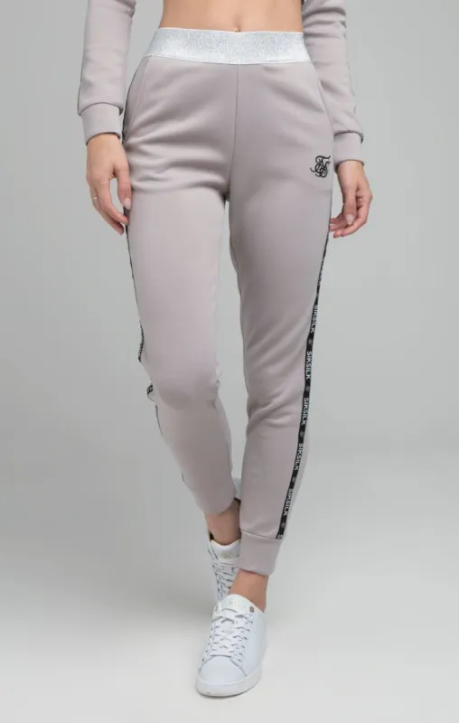 SikSilk Glint Track Pants - Gray sold by Siksilk