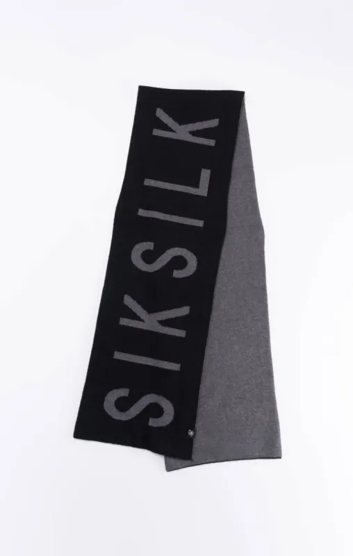 Black Knitted Scarf sold by Siksilk