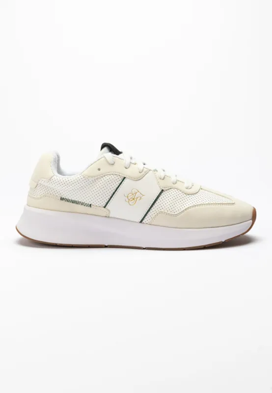 Ecru Wira Racer Trainer sold by Siksilk