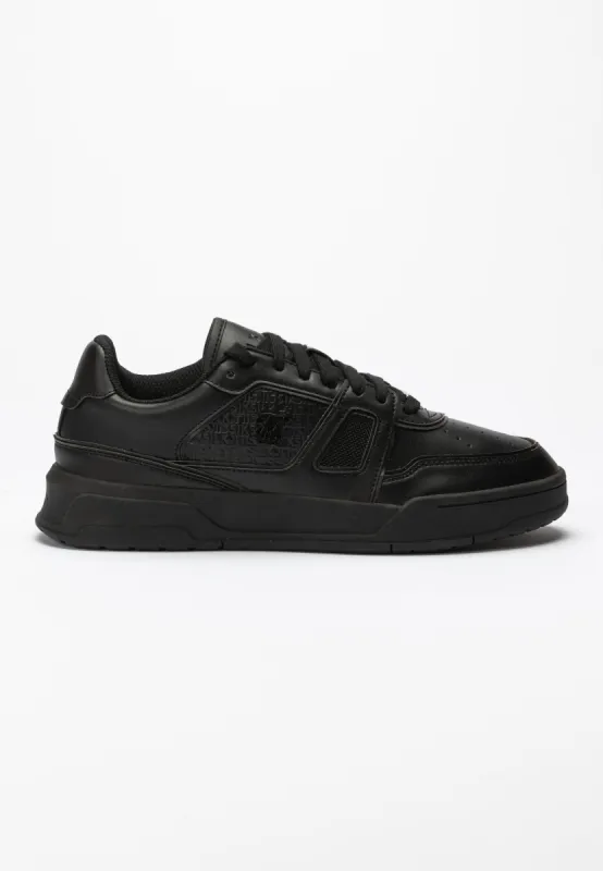 Black Low Top Court Trainer sold by Siksilk