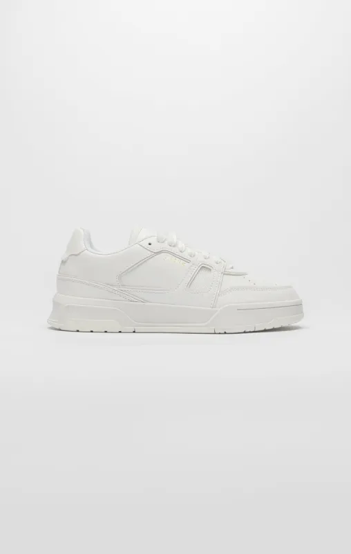White Low-Top Court Trainer sold by Siksilk