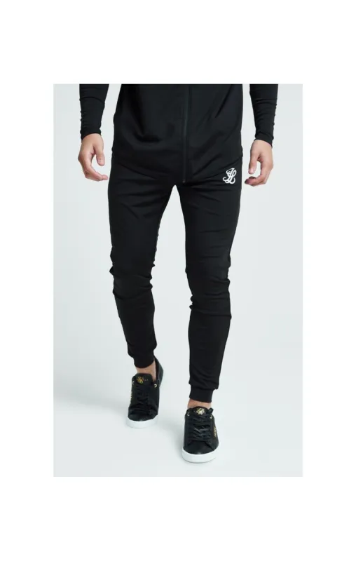 Boys Illusive Black Essentials Fitted Jogger sold by Siksilk