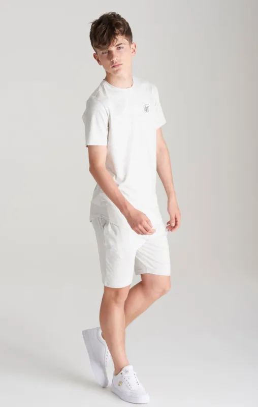 Boys Snow Marl T-Shirt And Short Twin Set sold by Siksilk