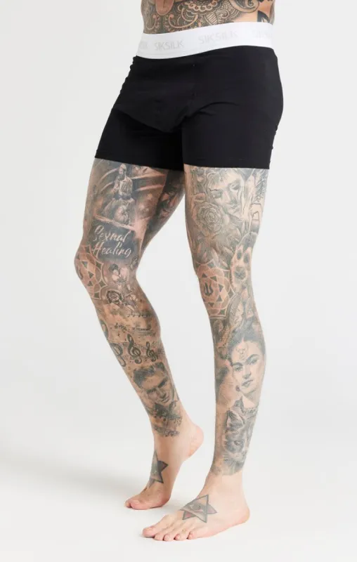 Black, White And Grey Pack Of 3 Boxers sold by Siksilk