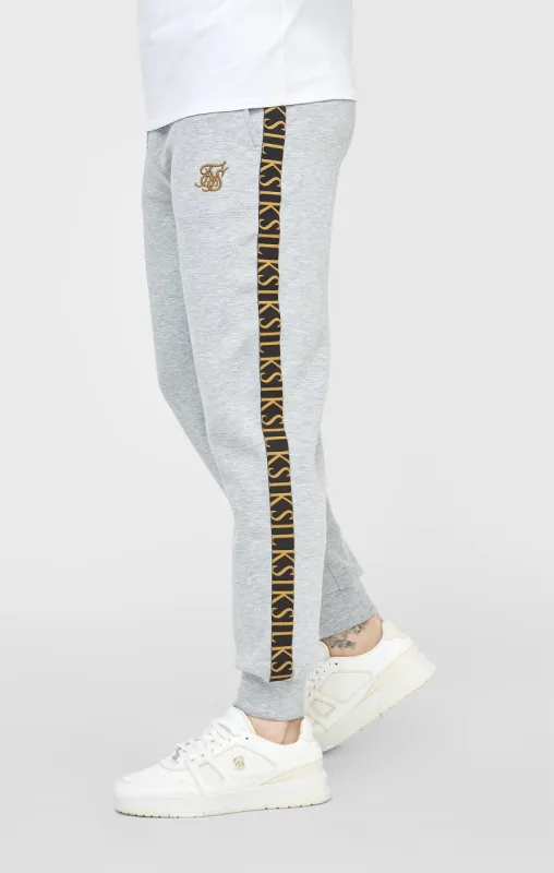Grey Marl Fitted Track Pant sold by Siksilk