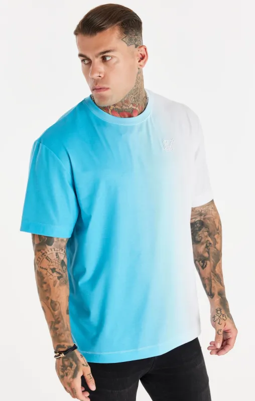 Blue Fade Oversized T-Shirt sold by Siksilk