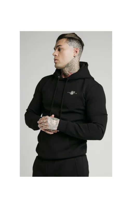 SikSilk Overhead Muscle Fit Hoodie - Black sold by Siksilk
