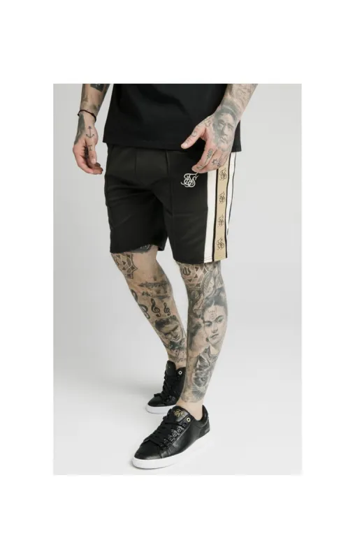 SikSilk Premium Tape Pleated Shorts - Anthracite sold by Siksilk