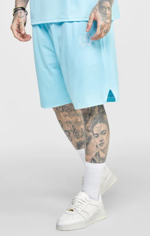 Blue Mesh Loose Fit Short sold by Siksilk