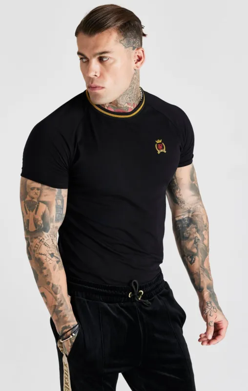 Black Crest Muscle Fit T-Shirt sold by Siksilk