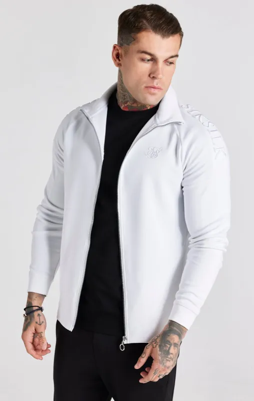 White Panel Hooded Zip Thru sold by Siksilk