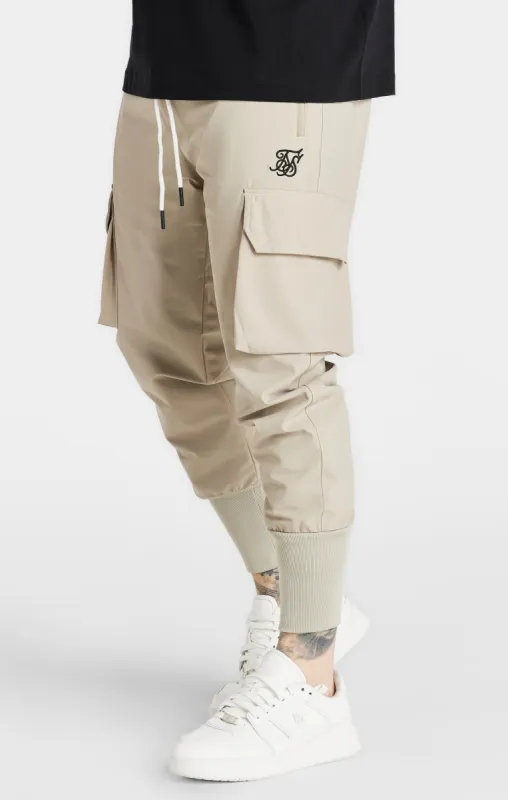 Beige Tech Cargo Pant sold by Siksilk