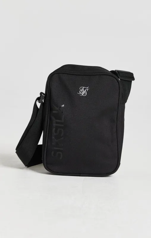 Black Essential Cross Body Bag made by Siksilk