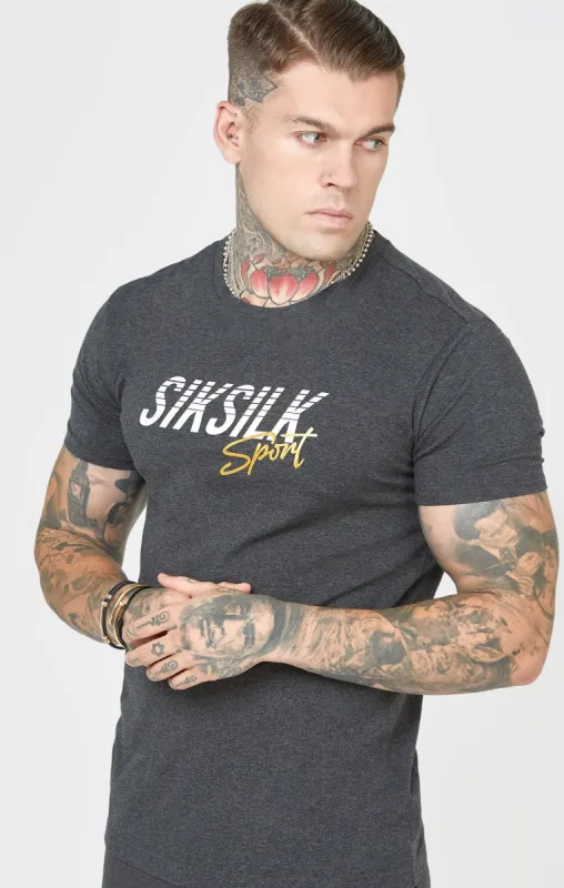 Charcoal Sports T-Shirt sold by Siksilk