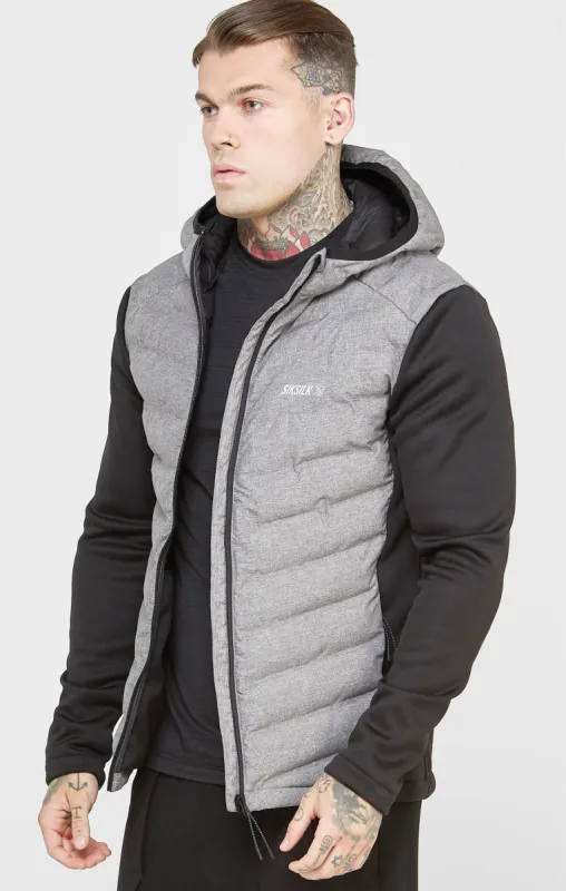 Black Sports Zip-Thru Jacket sold by Siksilk