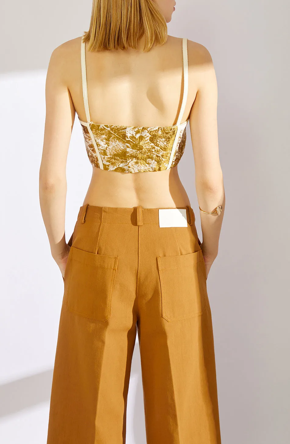 Top cropped Jacquard a fiori sold by Erika Cavallini product image thumbnail 2