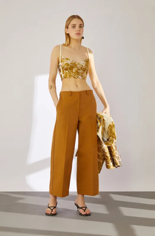 Top cropped Jacquard a fiori sold by Erika Cavallini