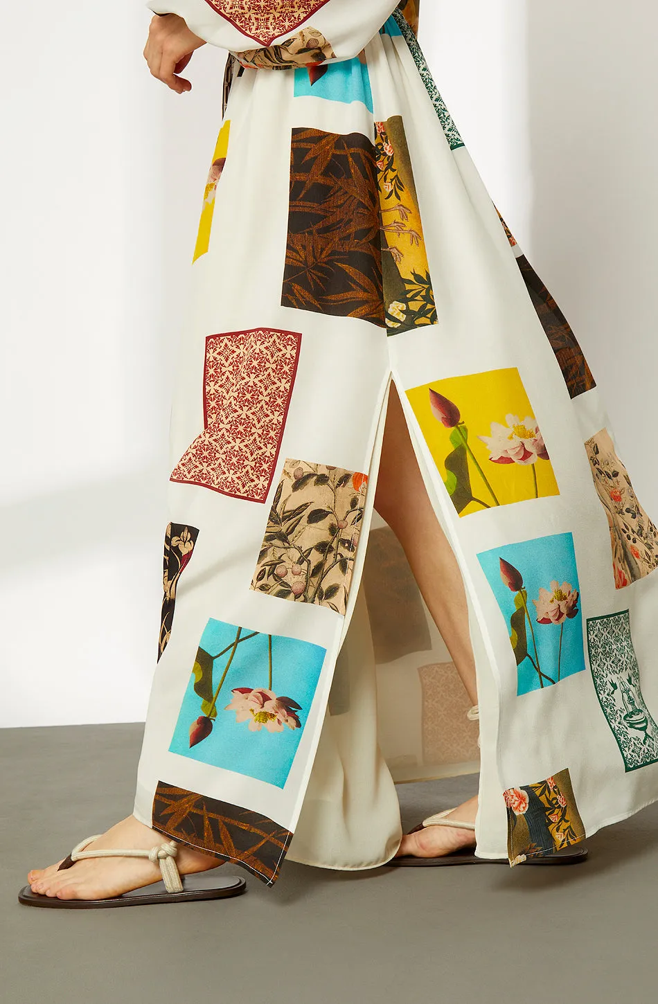 GONNA LUNGA IN SETA STAMPATA sold by Erika Cavallini product image thumbnail 3