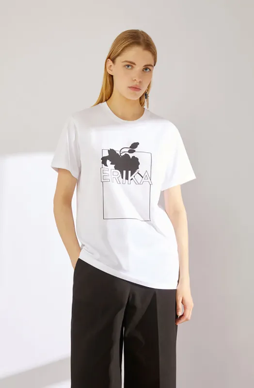 T-Shirt stampa a fiore sold by Erika Cavallini